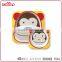Wholesale non-toxic unbreakable monkey animal printed square melamine childs dinnerware set