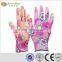 sunnyhope cheap colored pattern cute13guage nitrile coated wholesale kids gardening gloves