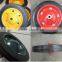 size 13x3 solid wheel with metal rim 13x3/14x4 size