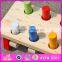 Eco-friendly handmade kids early learning wooden hammer toy W11G017-S