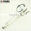 39055 Hot Sale Stainless Steel Kitchen Tongs BBQ Grill Food salad Tongs With Forks