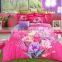 100% polyester digital printed flower bedding sheet/sleeping bags/ duvet cover