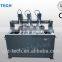 high efficiency multi-spindle wood carving cnc router machine two spindles wood cnc router