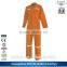 2014 Hot Sell Red And Black Color Strips Reflective Coverall Uniform With Safety