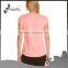 Yoga clothing manufacturers plain women fitted blank t-shirts
