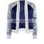 MGOO Customized Satin Floral Embroidered Bomber Jacket Streetwear Raglan Sleeve Autumn Coat Women