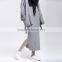 Cashmere Knitted French Long Side Slits Style Women Bodycon Dress 2017