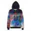 OEM Custom Wholesale Sublimation Printed 3D High Quality No Zipper Hoodie Jacket
