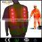 LED high visible workwear vest reflective and lighting