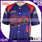 Custom stitching wholesale sublimated baseball jersey tackle twill