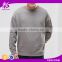 2017 Guangzhou Shandao Summer 100% Cotton Fashion Blank Long Sleeve Grey Fleece Sweatshirt