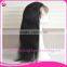 Unprocessed Real Virgin Hair Long Black Straight Hair Wig