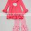 wholesale reindeer embroidery boutique kids christmas clothes