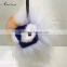 Raccoon pendant lovely little monster raccoon fur pom pom keychain