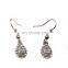 Antique New Arrival Full Rhinestone Water Drop Design Alloy Dangle Earring