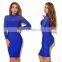 Europe And America Long Sleeve Perspective Sexy One-Piece Dress