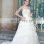 ED Strapless A-line Bow Belt Lace Applique Organza Wedding Dress