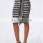 2015 Fashion Stripe Tie Waist Midi Skirt Indian Skirts Wholesale