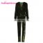 Custom Long Sleevehoodie Women Jogging Sport Wear Green Velour Blank Tracksuit Wholesale