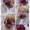 Aidocrystal Purple Rose Flower Hair Clip Headband Bridal Hair Accessories