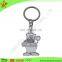 round metal shopping trolley coin key chain