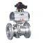 L/T pattern Electric flanged three-way ball valve