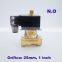 GOGO 2 way brass Normally open 12v water solenoid valves for gas 1 inch Orifice 25mm zero pressure start with plug type