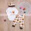 fall baby girl thanksgiving clothes wholesale kids romper set