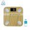 Best Sale 260x260x23.3 MM Bathroom Big LED Display Blue Tooth Scale With Aifit APP