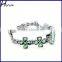 Fashion vogue Clover crystal geneva ladies watch ladies fancy wrist watches Green WP024