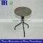 modern stool,vintage industrial oak stool,vintage industrial style stool,steel tube base stool
