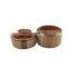High quality simple useful candle container solid wooden candle jar
