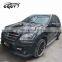 W164 body kit assembly for Mercedes Benz ML CLASS with front bumper rear bumper and wide flare carbon fiber fenders