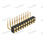 Dnenlink 2.54mm pitch Dual Row H2.5mm Right Angle DIP PogoPin Connector