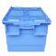 Stackable Logistic Plastic Crate Tote Box with Lid