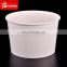 Disposable clear lid decorative paper bowl salad with lid