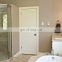 Plain white cheap flush modern waterproof pvc bathroom home apartment wooden design price interior single leaf double swing door