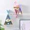 New design black wooden book sundries shelf wall mounted home decoration