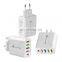 48W 5 port US / UK / EU multifunction universal travel phone adapter cellphone charger