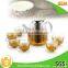 Borosilicate Glass French Press Tea Coffee Plunger Set