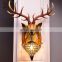 Indoor Modern Antlers Deer Head Wall Lamp American Country Retro Living Room Bedside Wall Lights
