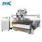 New Design Aluminium composite panel Woodworking Engraving Machine Double Heads Rotary CNC Router