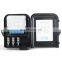 8 core NAP ODP FTB FTTH 3 inlet fiber acess termination box 1:8 plc  pigtails splitter black white