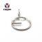 Excellent Custom Keyring Metal Shaped Key Split Ring Key chain For Clothing