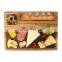Eco Friendly Natural 100% Biodegradable Magnet Bamboo Cheese Board Cover Magnetic Knife Holder With Cutlery Set