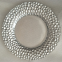 Wholesale Modern Clear Gold Dish Vintage Wedding Decoration Gold Rimmed Glass Charger Plates