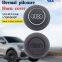 For Audi A4 B8 Leather Steering Wheel Airbag Cover Trim Cover White/Black/Red Stitching