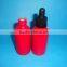 Empty 50ml aluminum bottle in blue and red color /2oz aluminum cosmetic bottle with screw closure