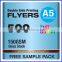 2 Side 150gsm Gloss Stock A5 Flyer Printing                        
                                                Quality Choice