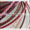 10mm Flat Braided Leather Cord for curtain cord manufactory